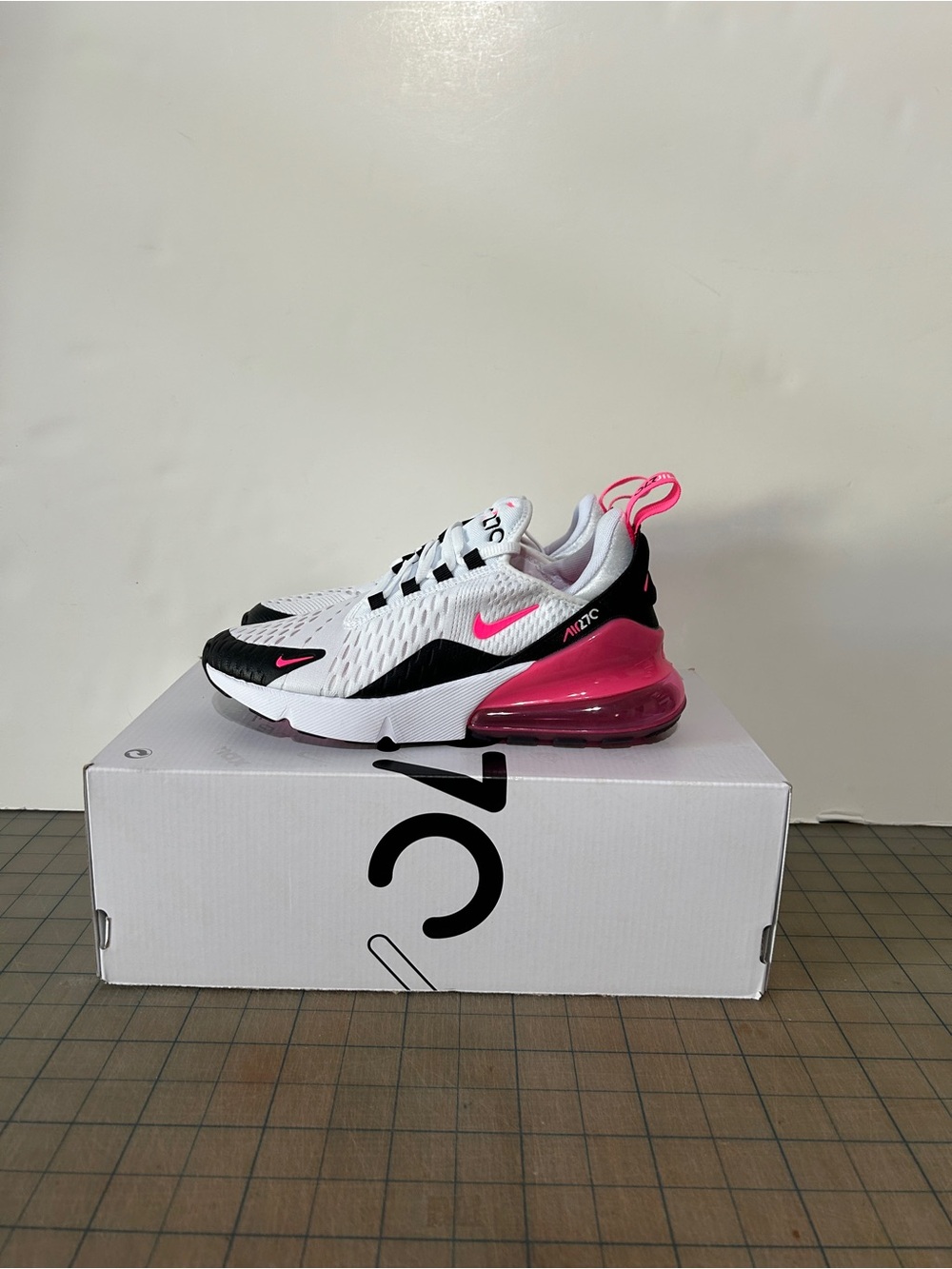 Nike Air Max 270 ‘White Black Hyper Pink’ Womens